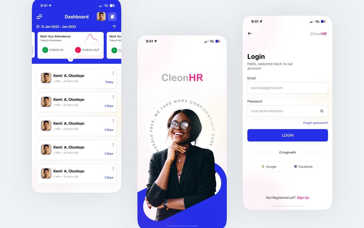 CleonHR Attendance App — project by Naksh Infotech