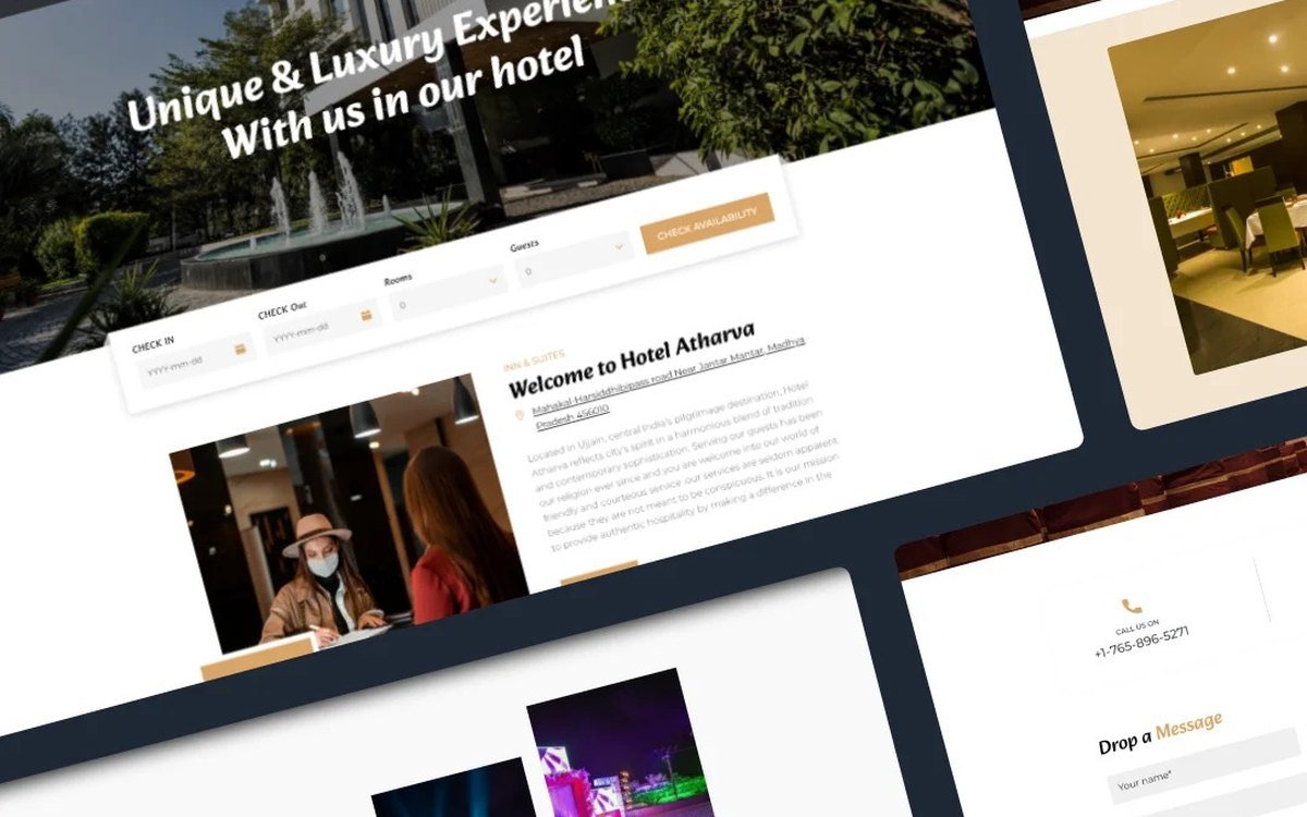 Hotel Adharva — project by Naksh Infotech