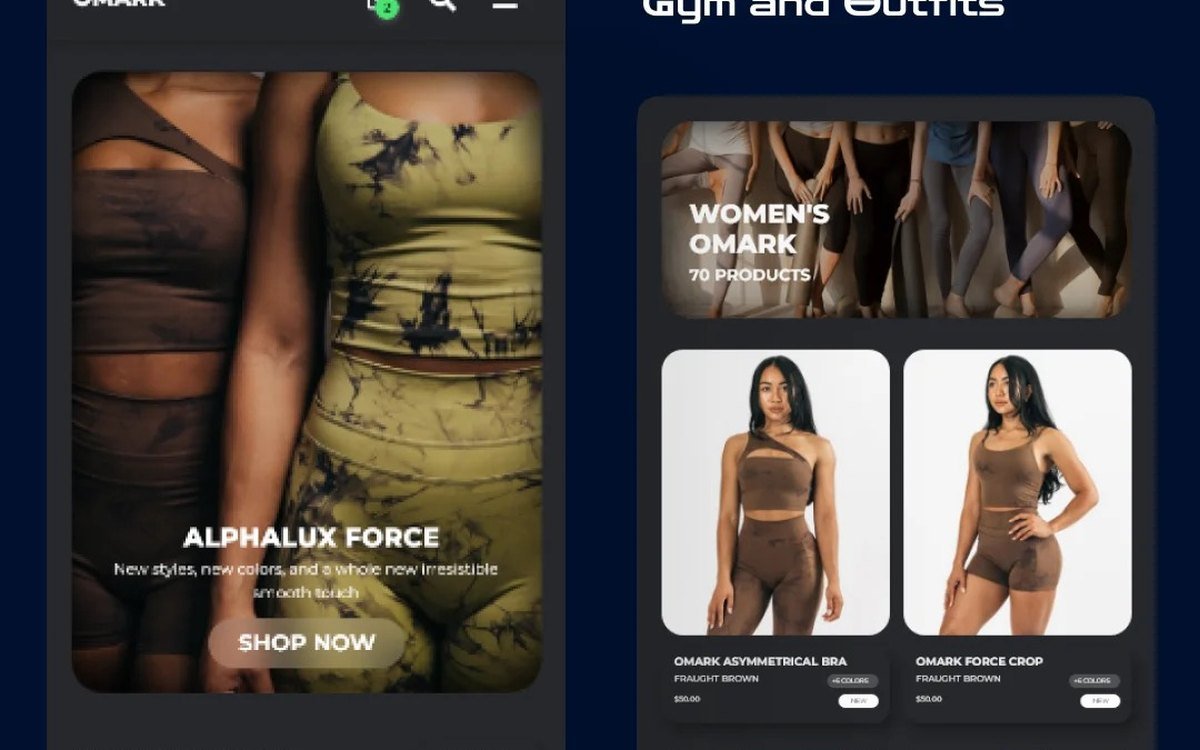 OMARK Gym & Outfits — project by Naksh Infotech